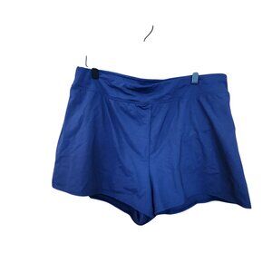 Lands End Womens Navy Blue Swim Shorts Size 14